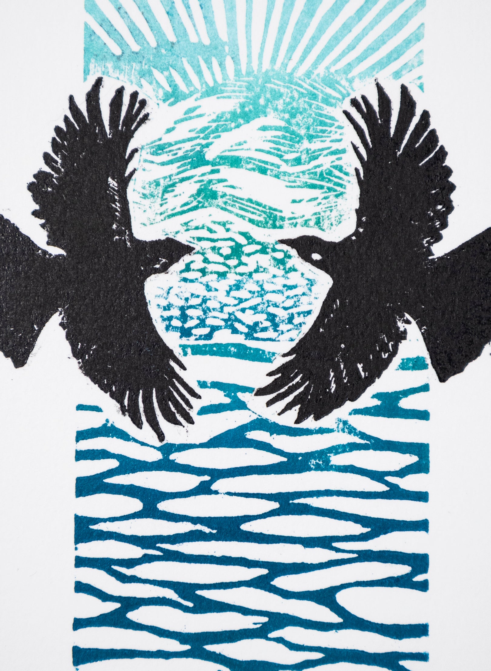 Flight Series 1 (Colour) -  Wood Cut Print