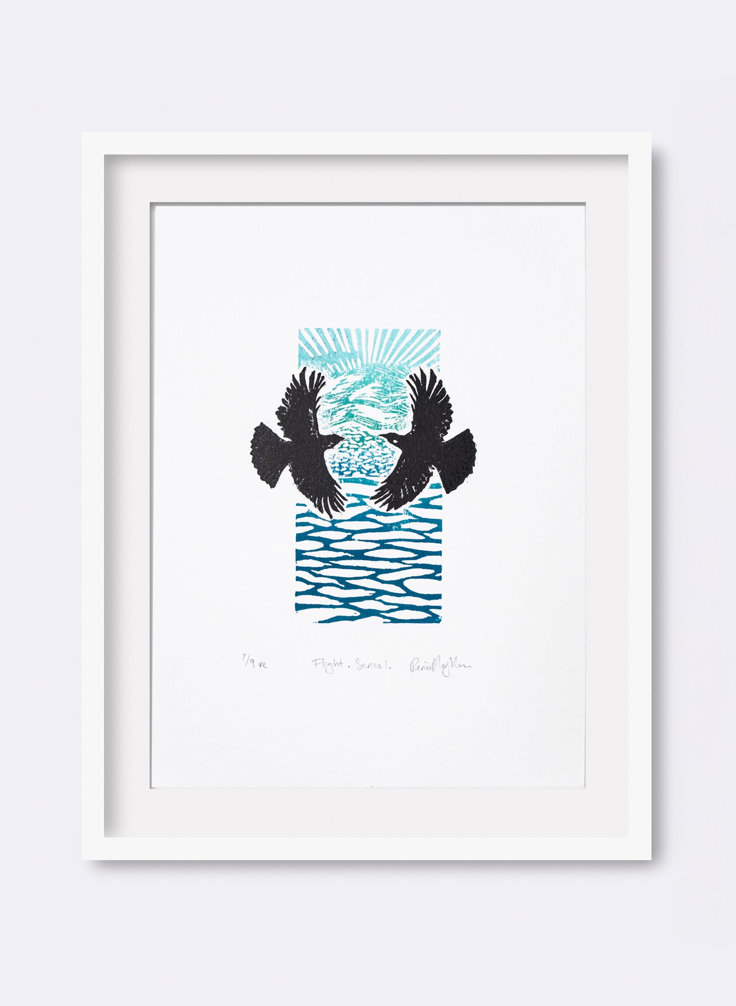 Flight Series 1 (Colour) -  Wood Cut Print