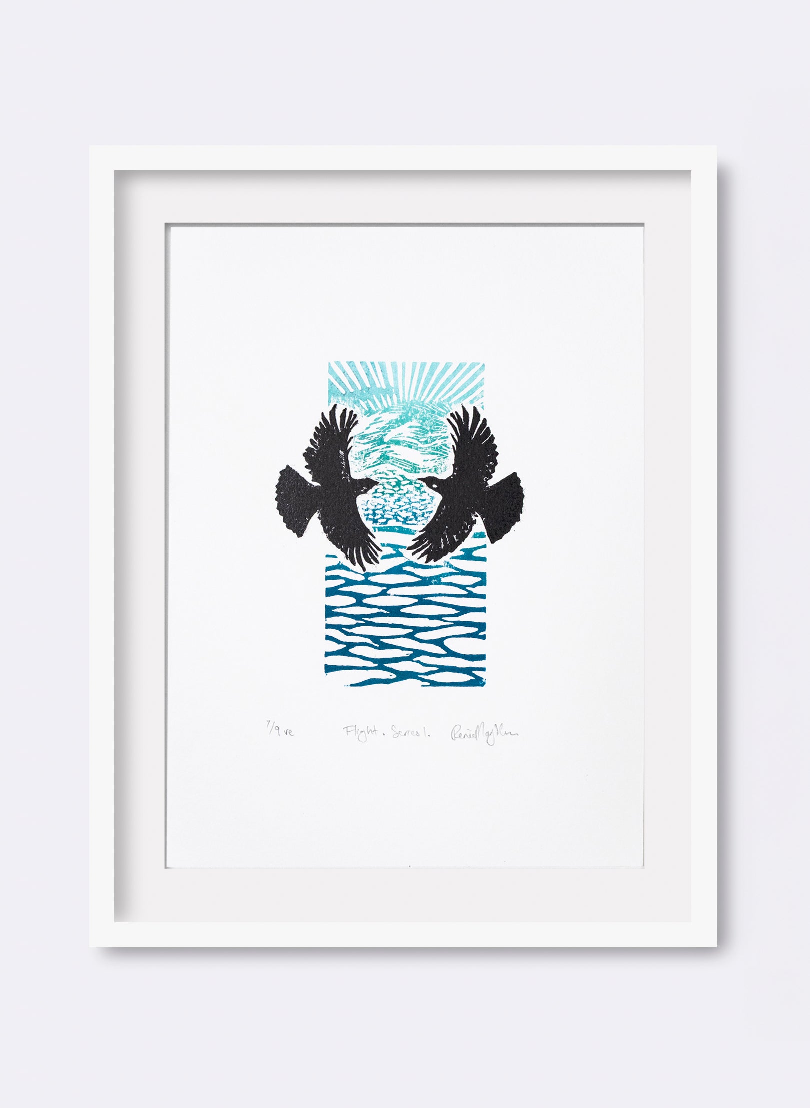 Flight Series 1 (Colour) -  Wood Cut Print