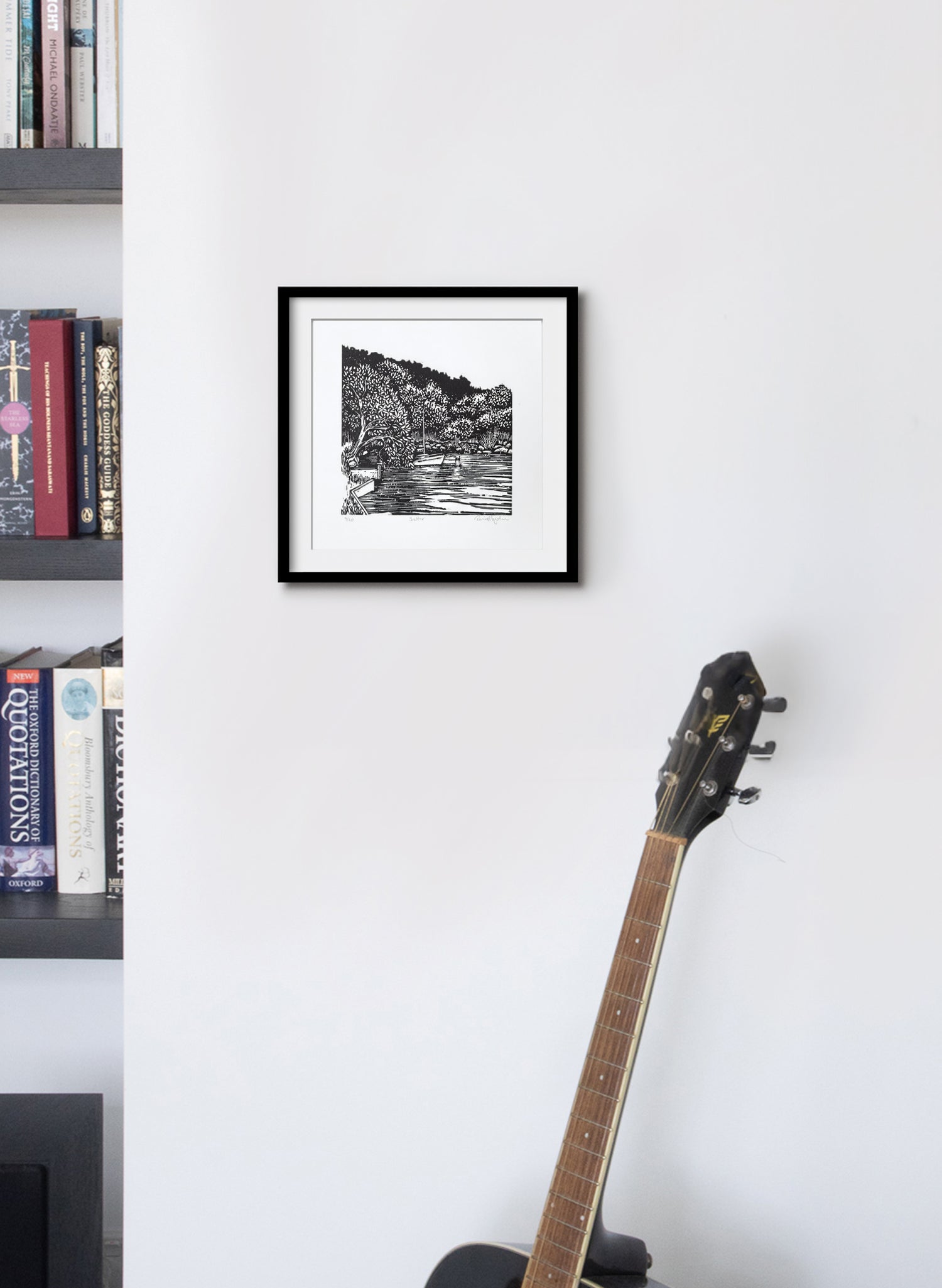 Shelter -  Wood Cut Print