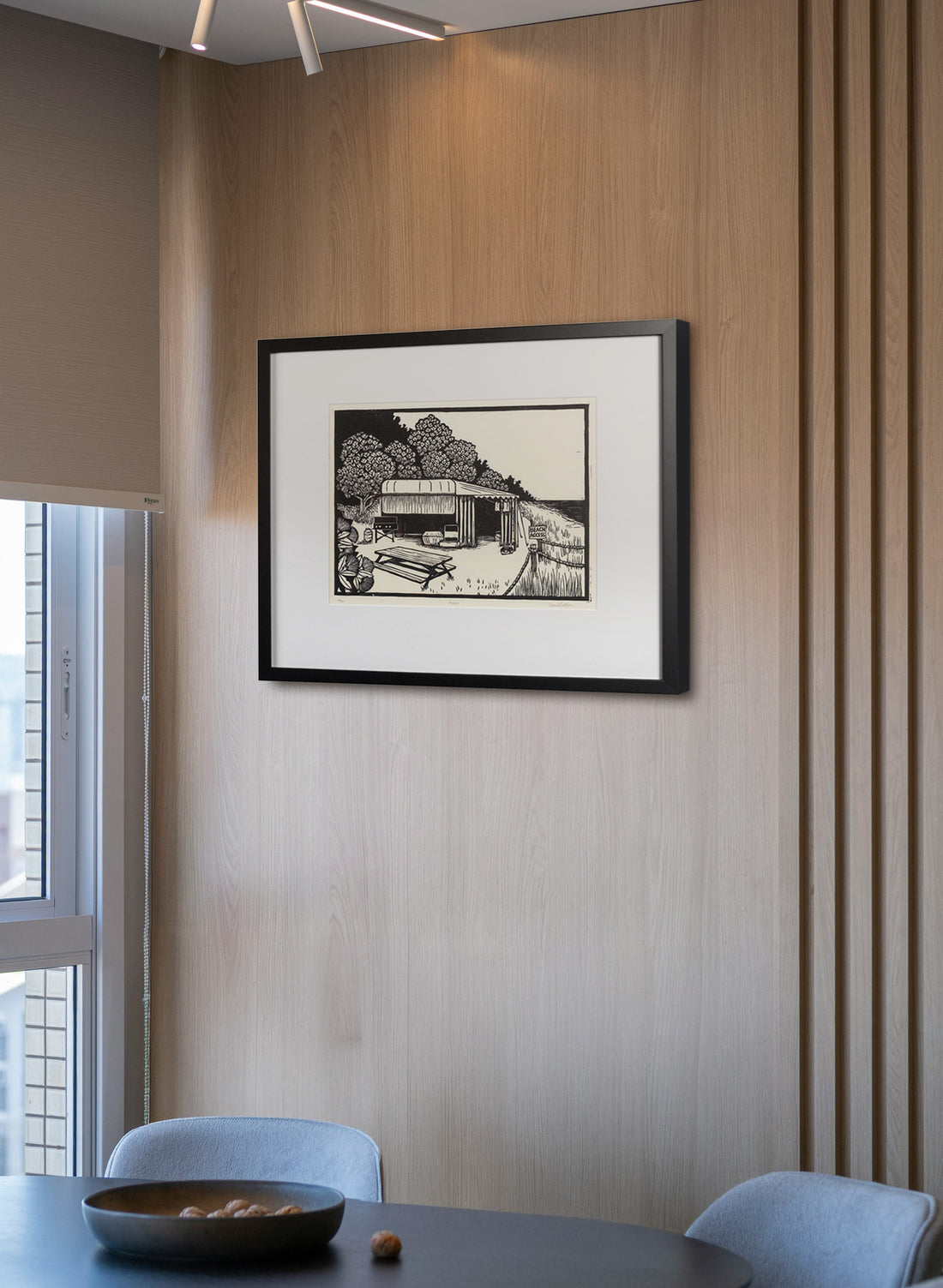 Matata -  Wood Cut Print Framed