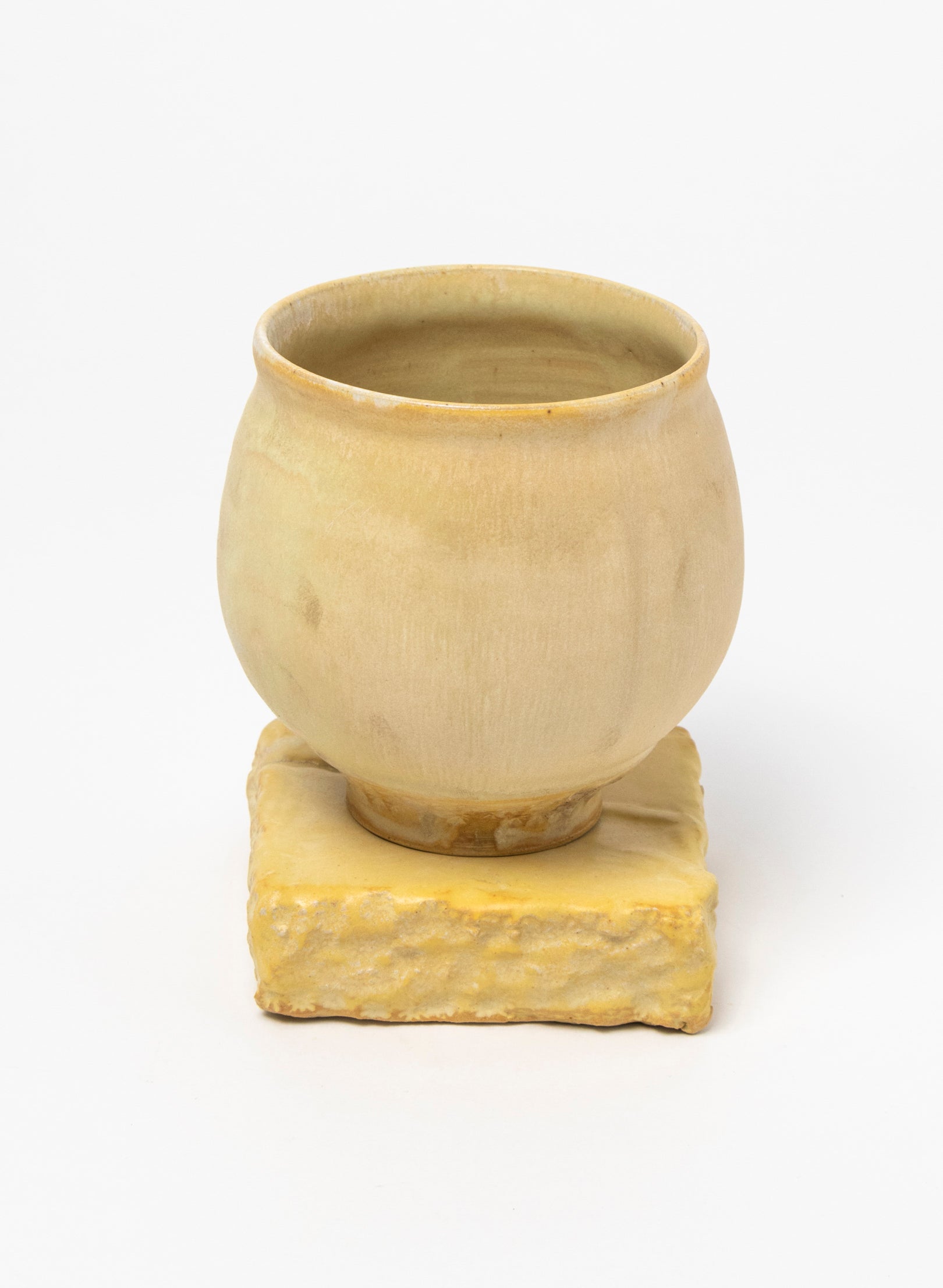 Ceramic Cup on Pedestal 