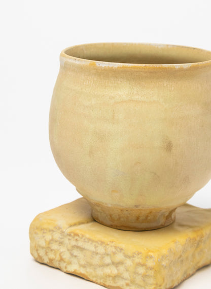 Ceramic Cup on Pedestal 