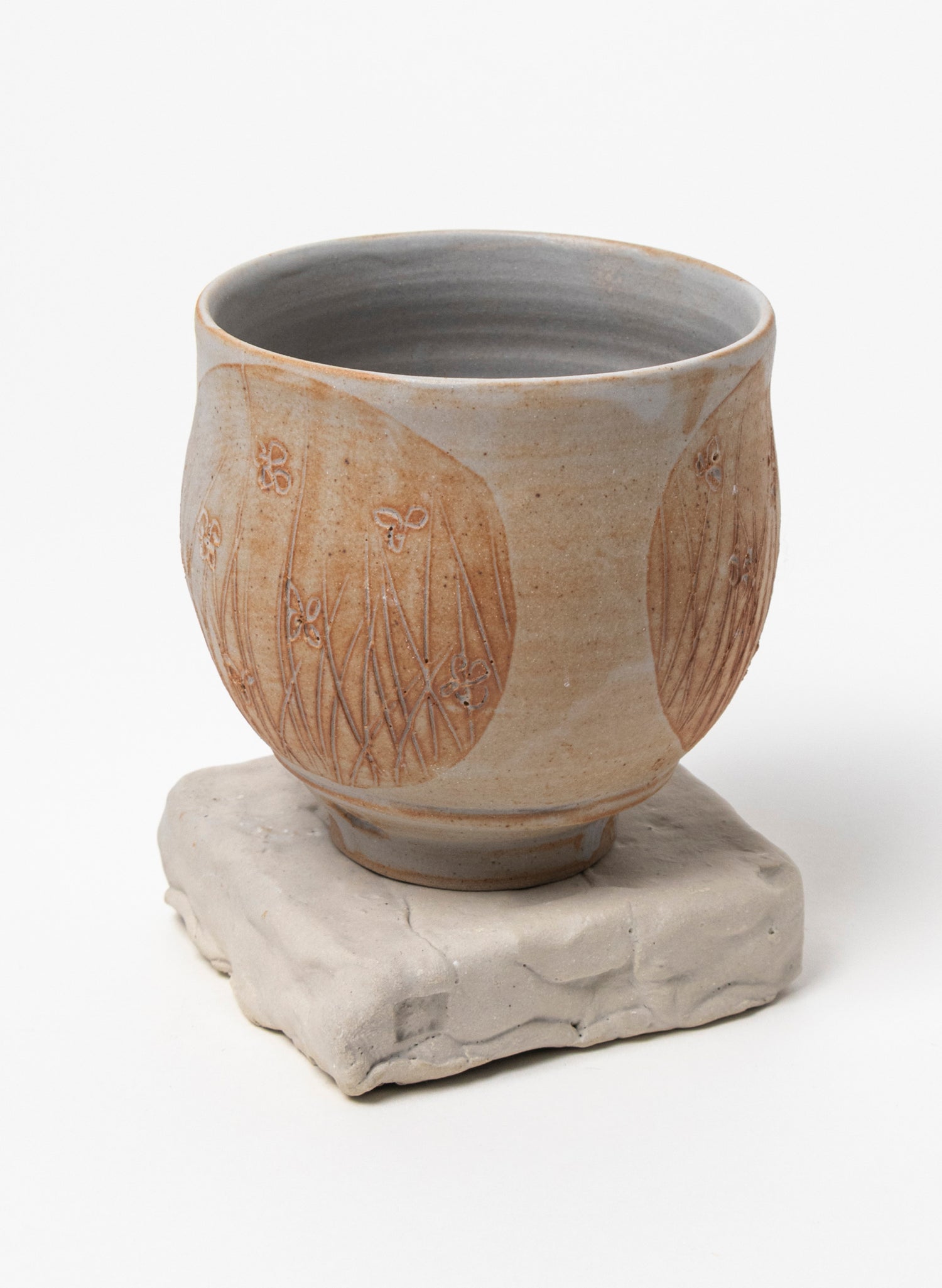 Ceramic Cup on Pedestal 