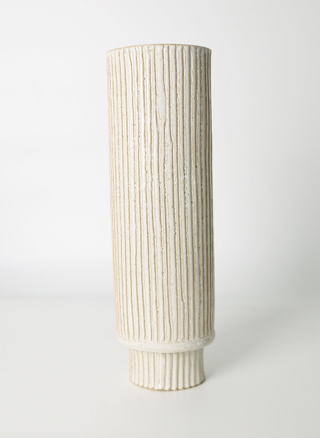Tall Seriously Fluted Vase