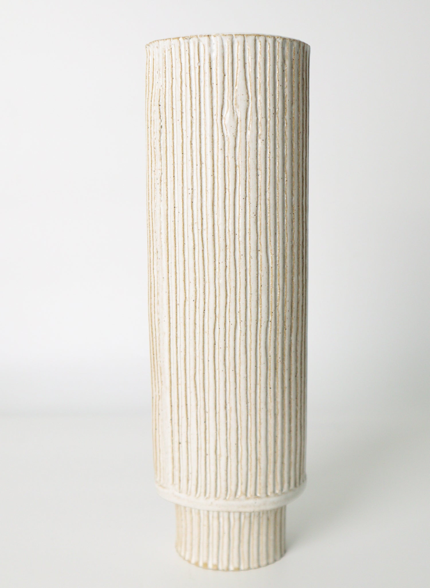 Tall Seriously Fluted Vase