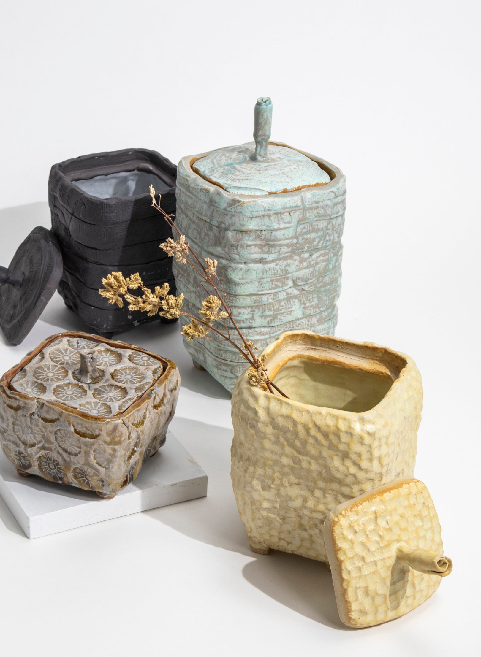 Tall Lidded Vessel 