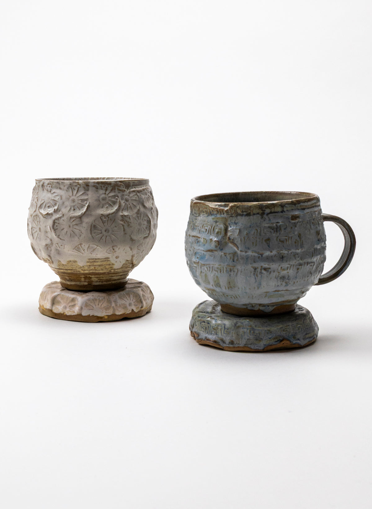 Ceramic Cup on Pedestal