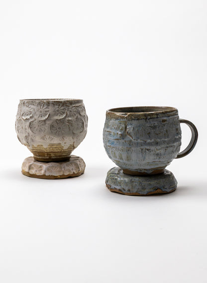 Ceramic Cup on Pedestal