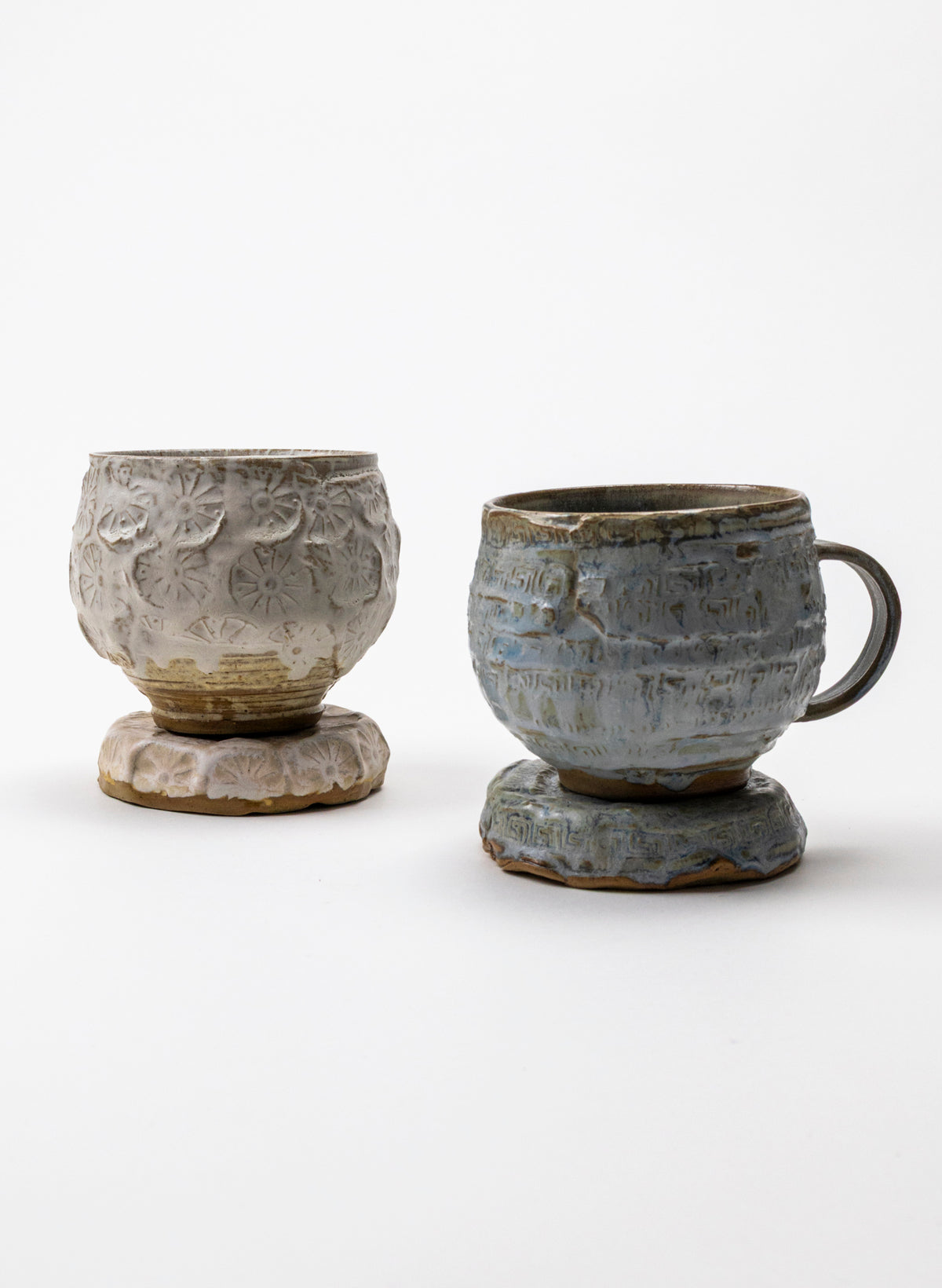 Ceramic Cup on Pedestal