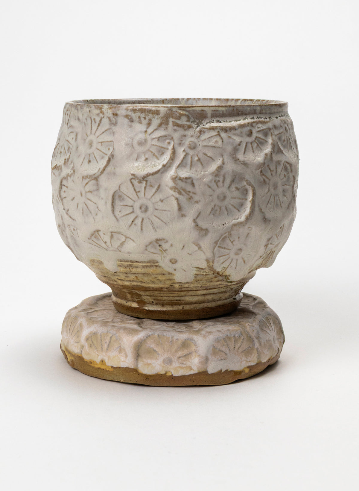 Ceramic Cup on Pedestal