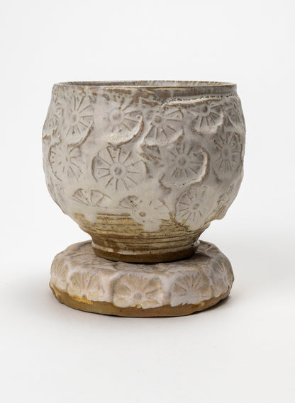 Ceramic Cup on Pedestal