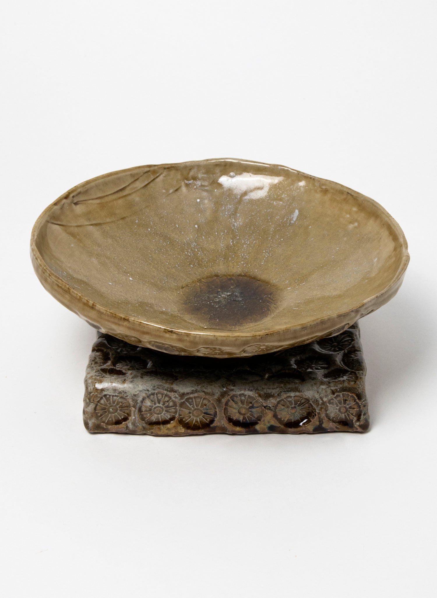 Serving Bowl on Pedestal 