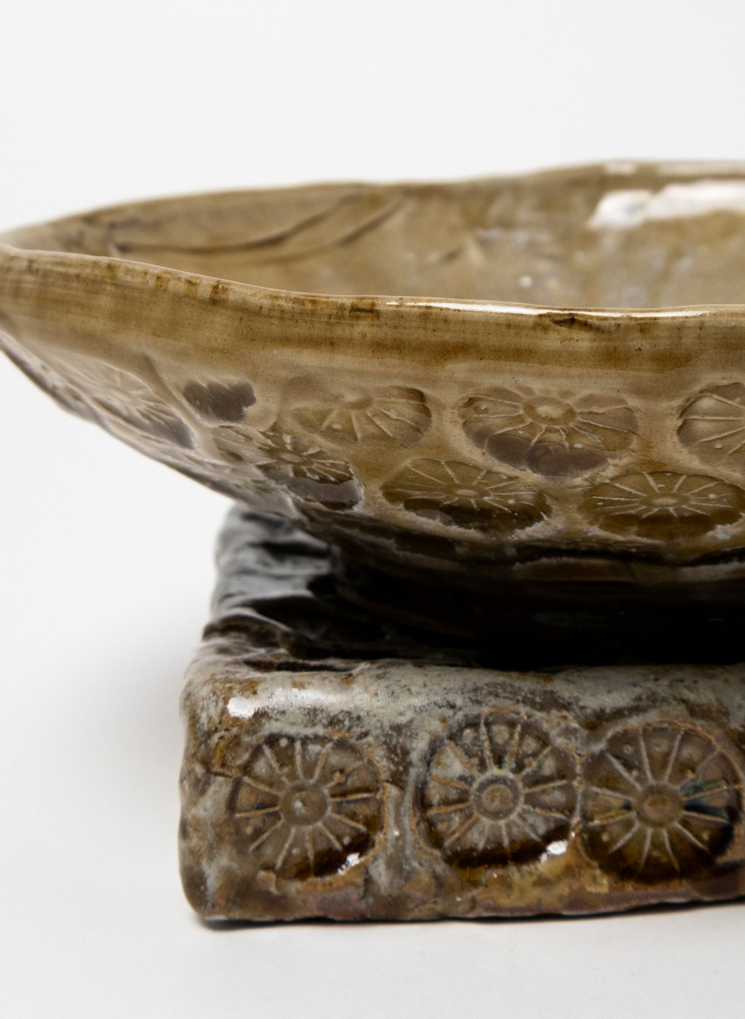Serving Bowl on Pedestal 