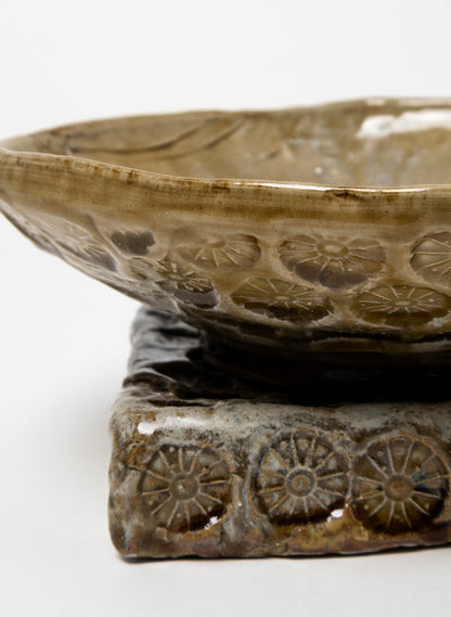 Serving Bowl on Pedestal 