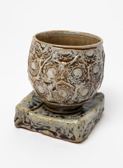 Ceramic Cup on Pedestal 