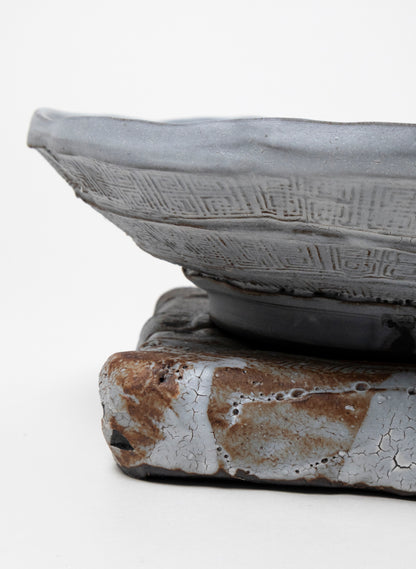 Serving Bowl on Pedestal 