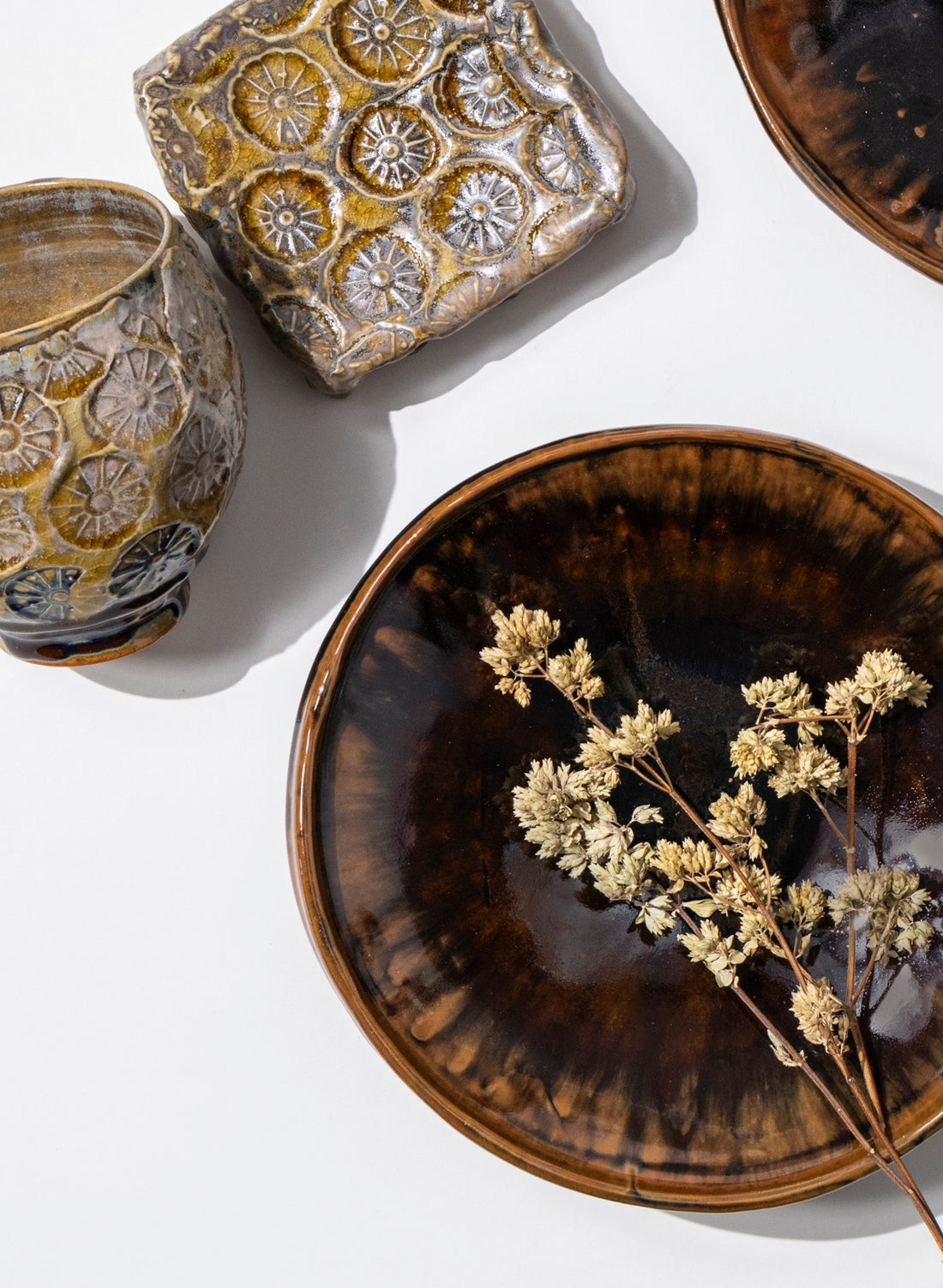 Ceramic Cup on Pedestal 