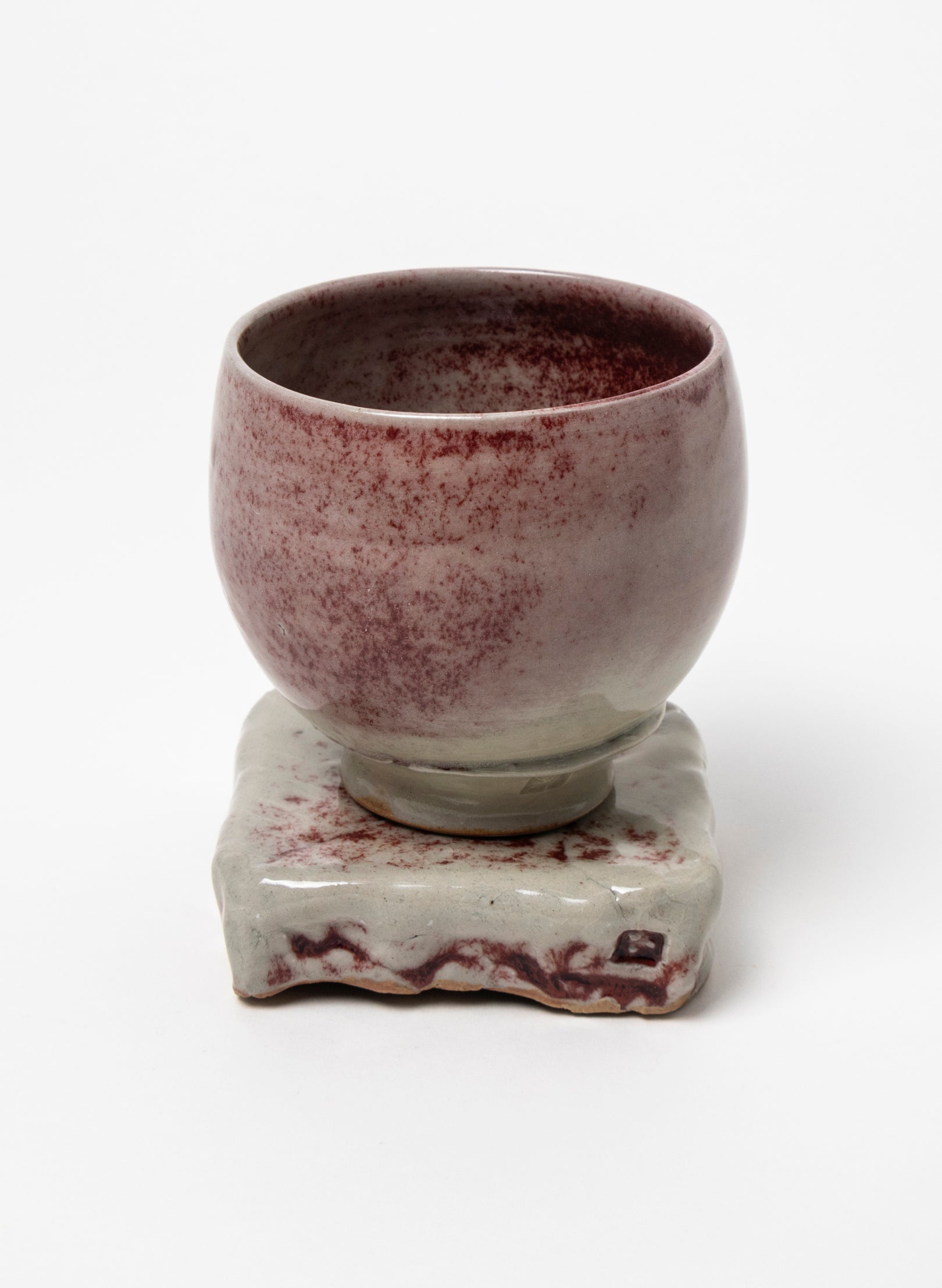 Ceramic Cup on Pedestal 