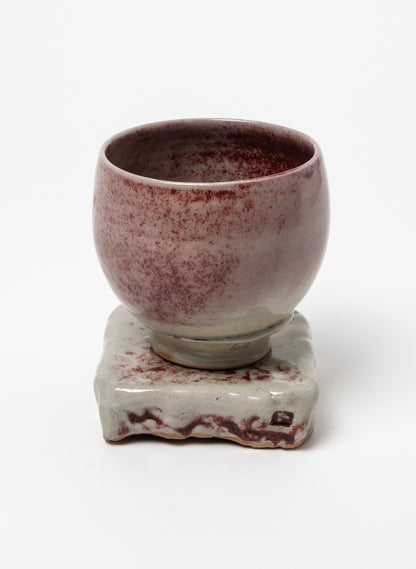 Ceramic Cup on Pedestal 