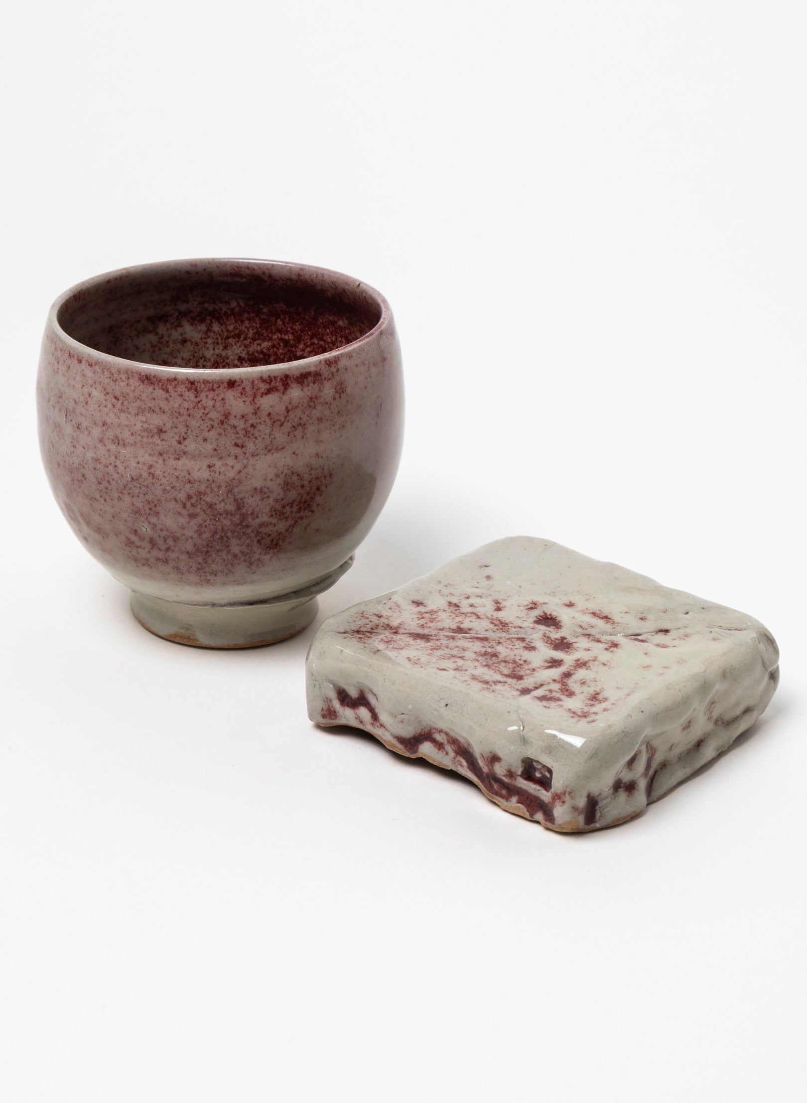 Ceramic Cup on Pedestal 
