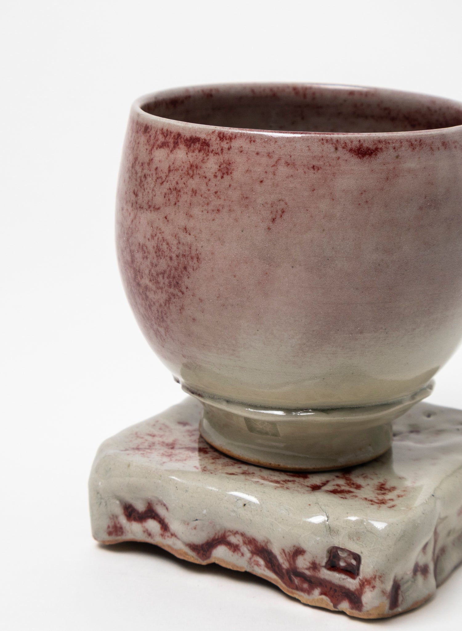 Ceramic Cup on Pedestal 