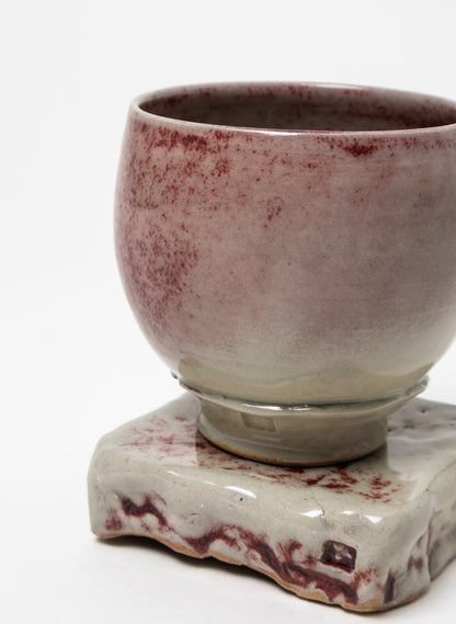 Ceramic Cup on Pedestal 