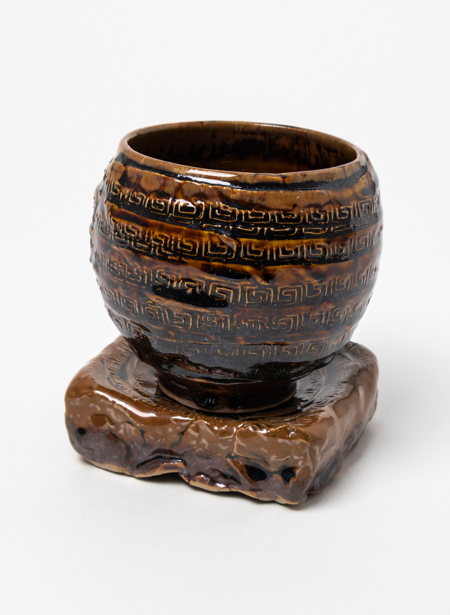 Ceramic Cup on Pedestal 