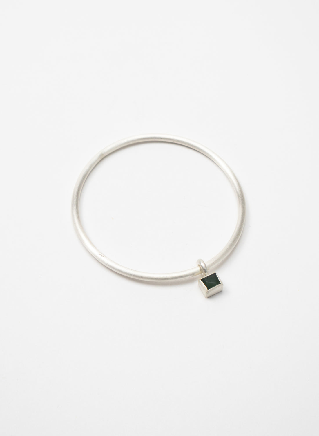 Faceted Box Pounamu Bangle