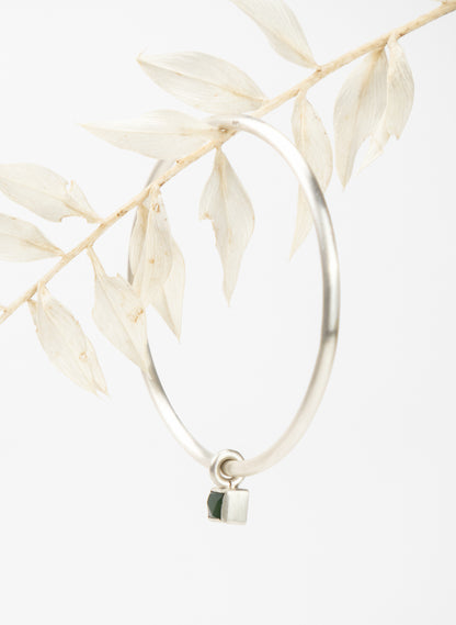 Faceted Box Pounamu Bangle