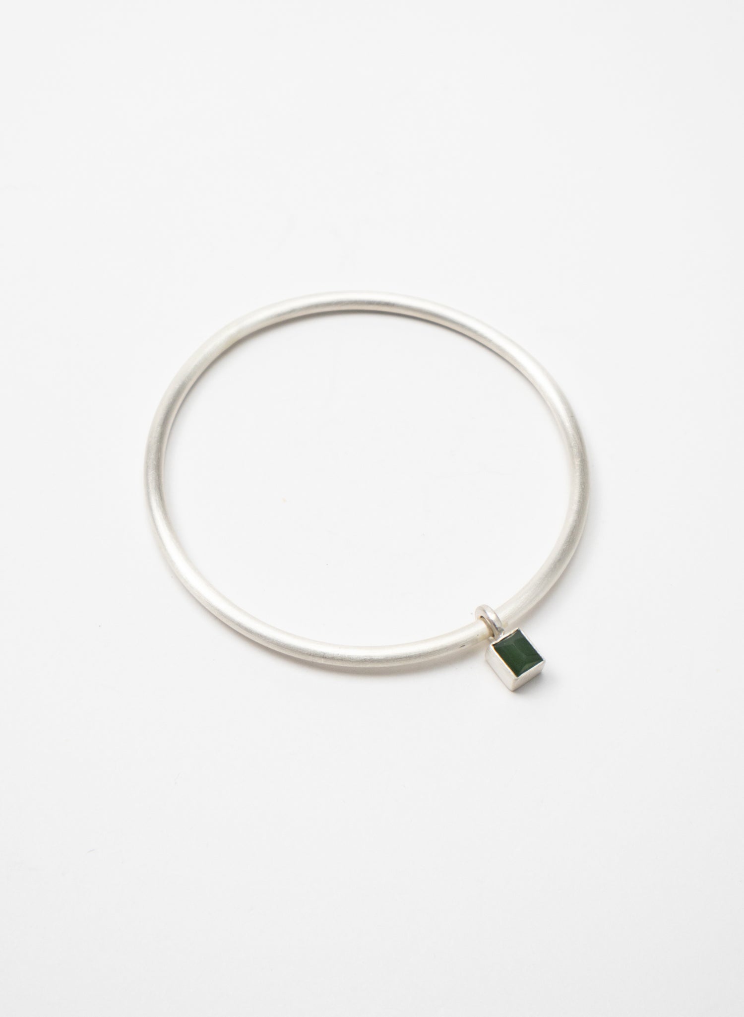 Faceted Box Pounamu Bangle