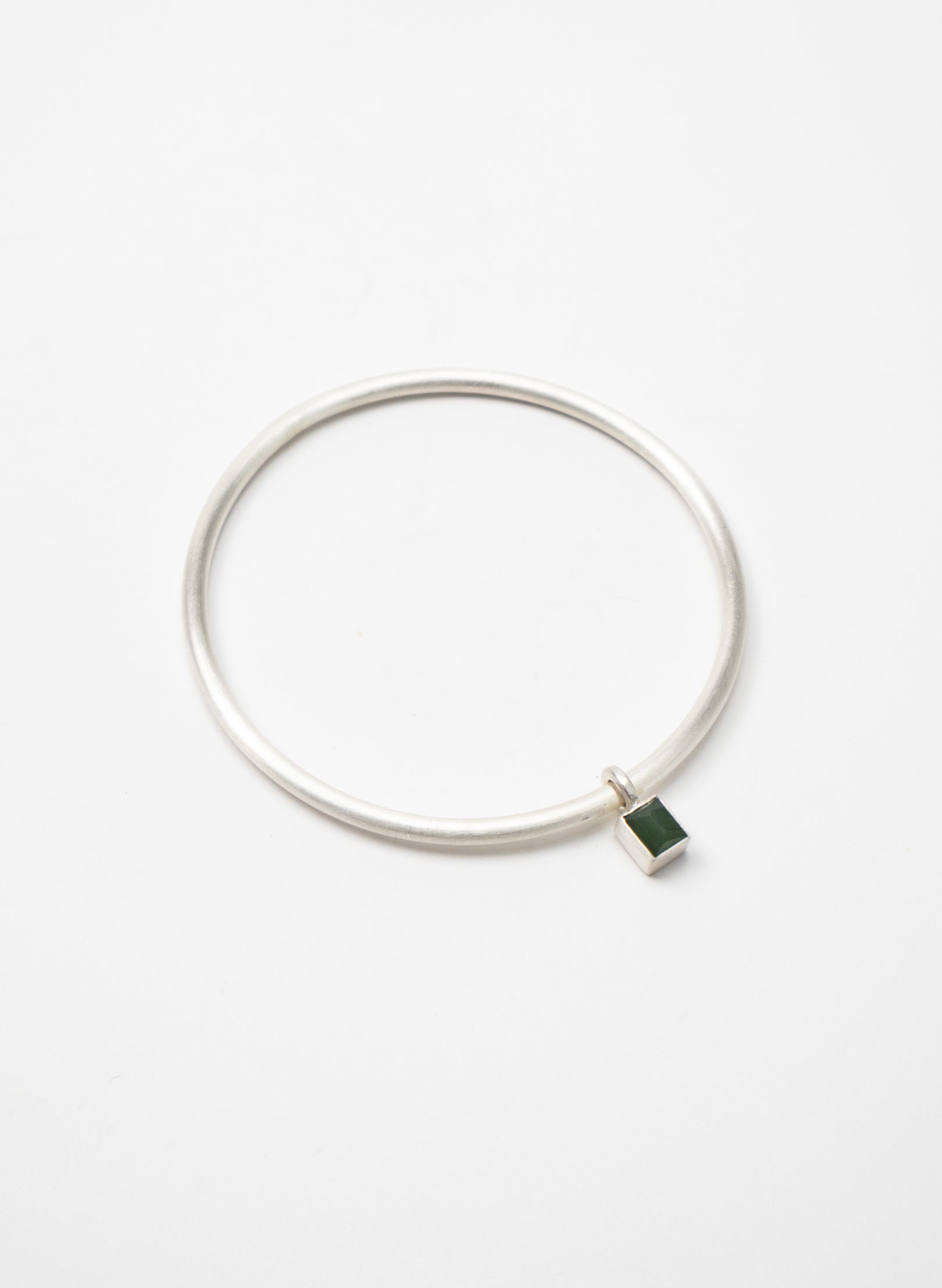 Faceted Box Pounamu Bangle