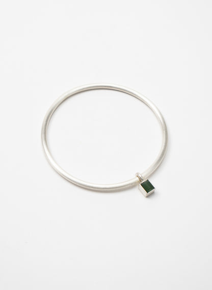 Faceted Box Pounamu Bangle