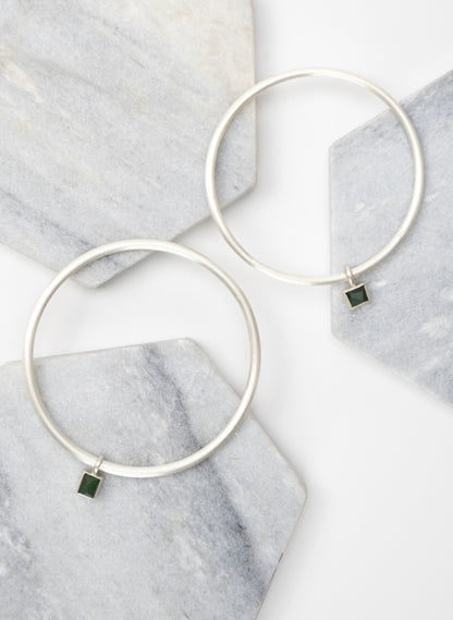 Faceted Box Pounamu Bangle
