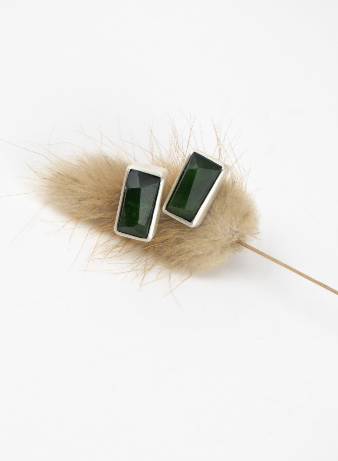 Faceted Pounamu Box Studs