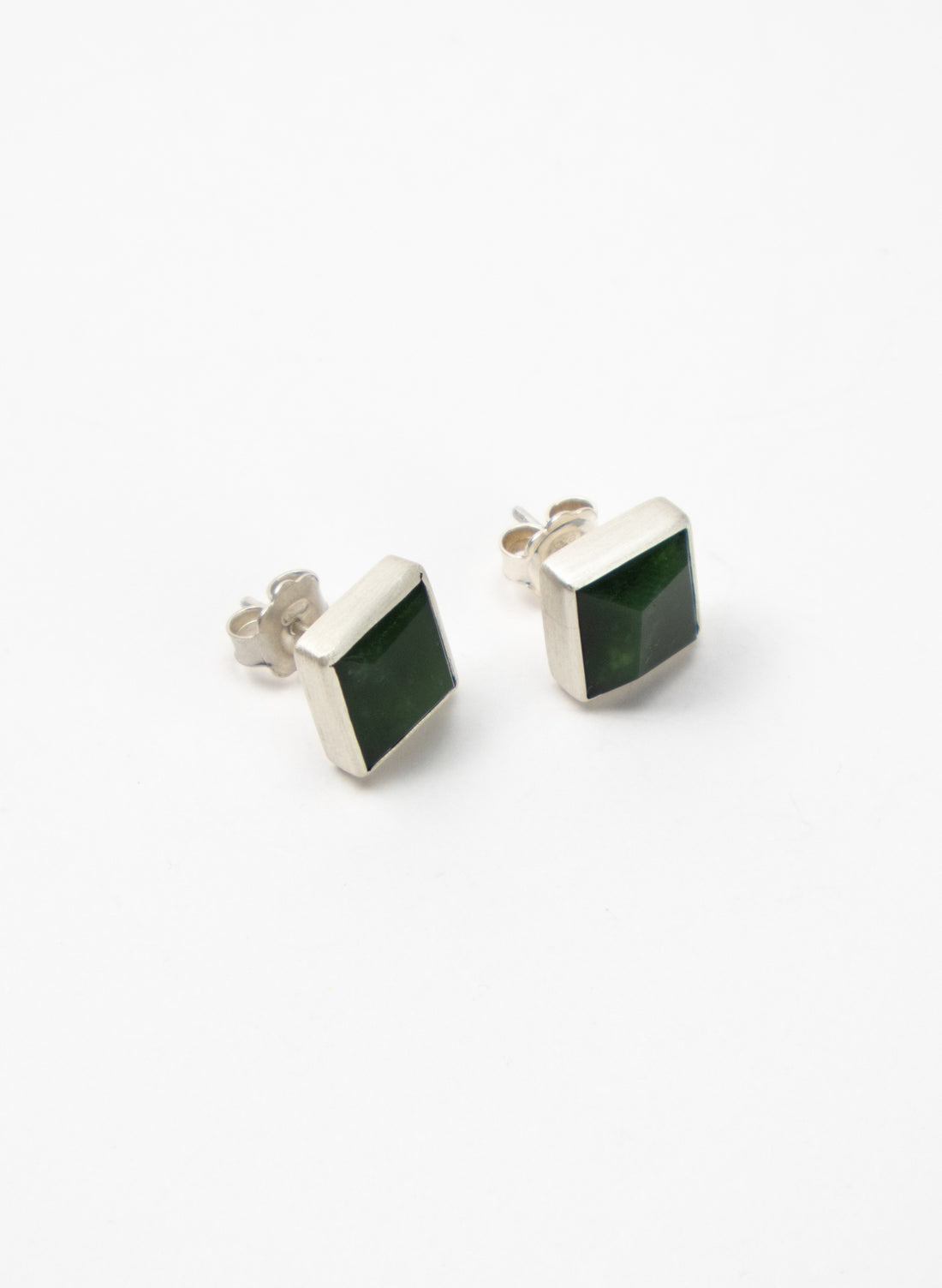 Facetted Pounamu Box Studs