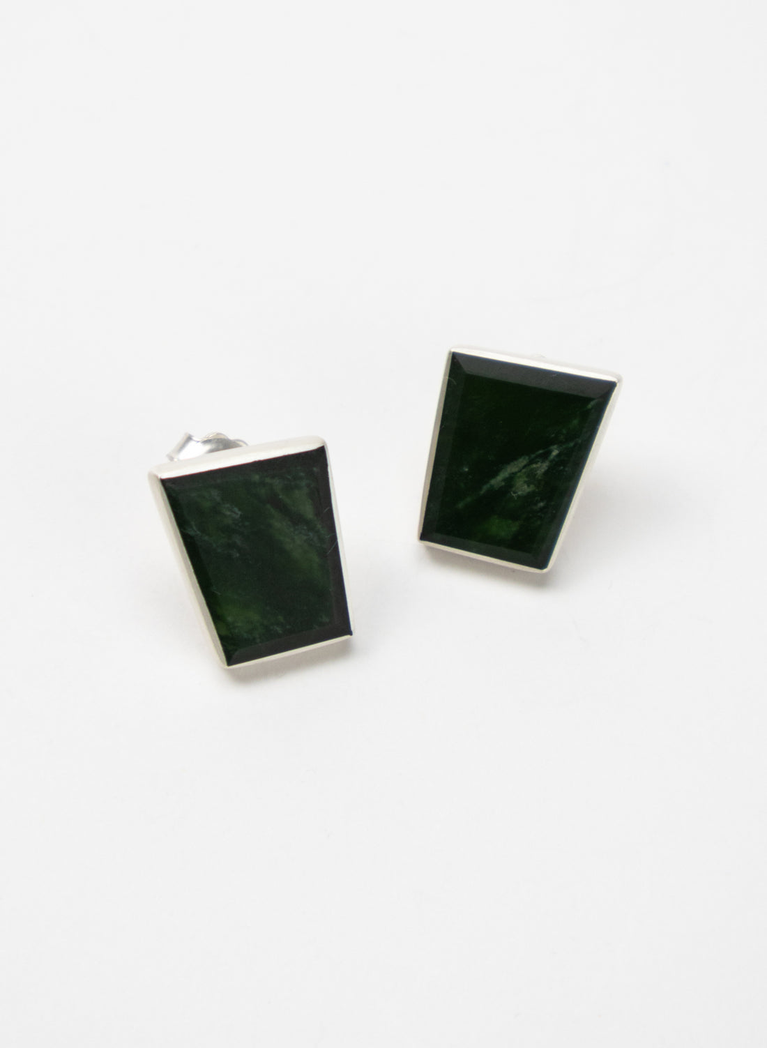 Geometric Pounamu Box Studs