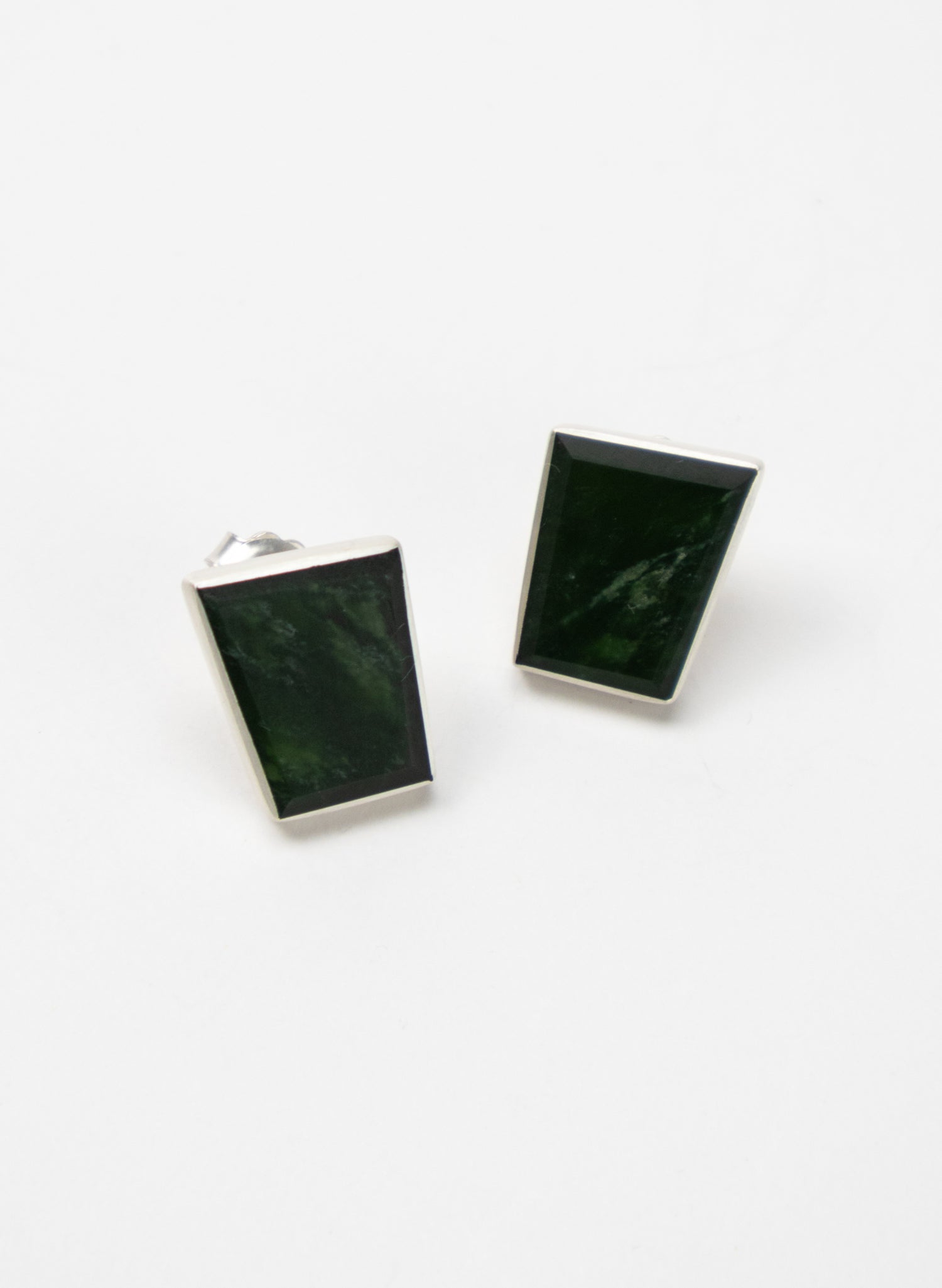 Geometric Pounamu Box Studs