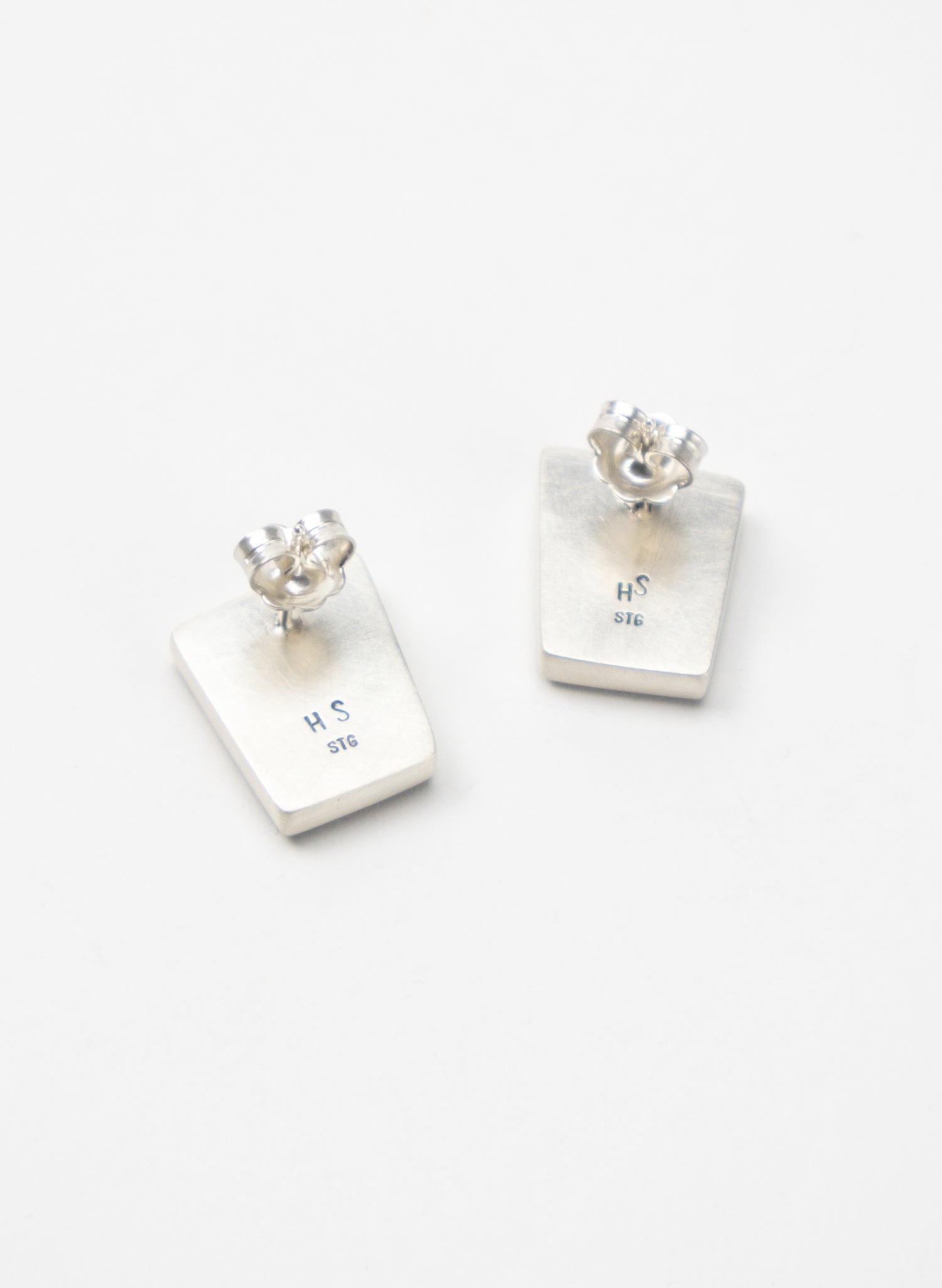 Geometric Pounamu Box Studs