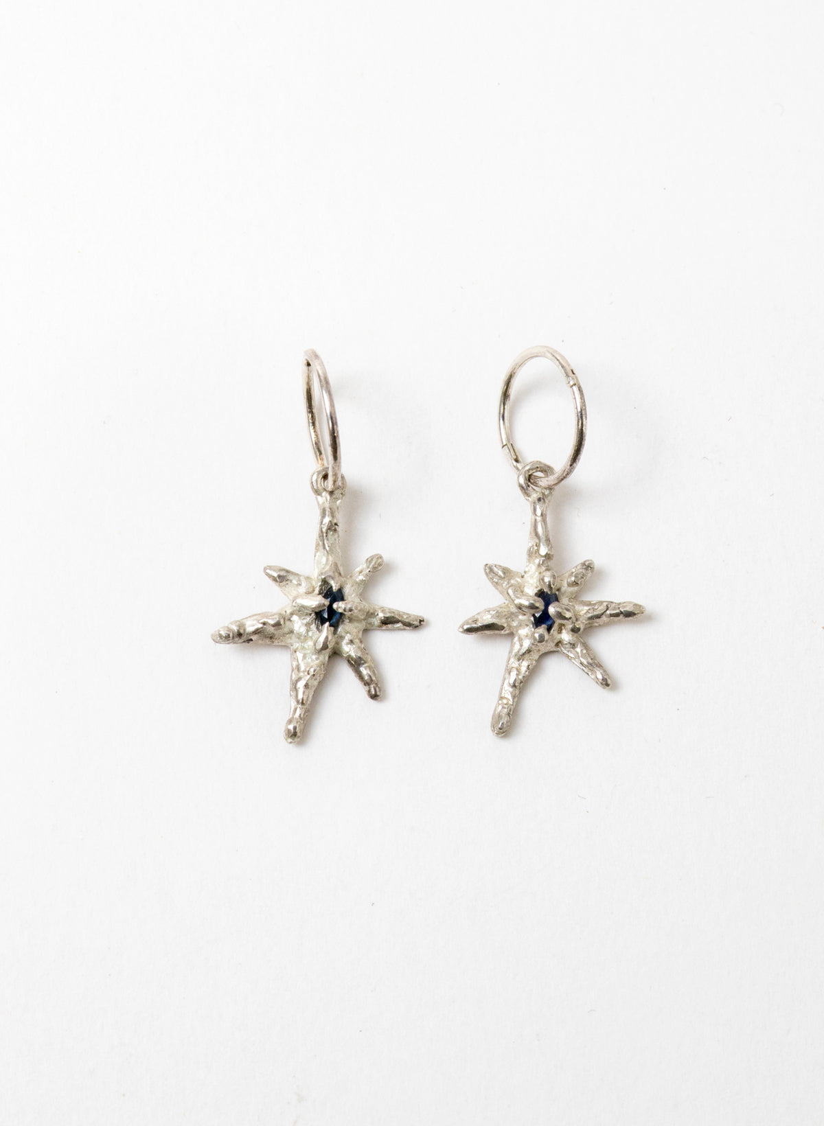 Faerie Star Charm Earrings - Sterling Silver