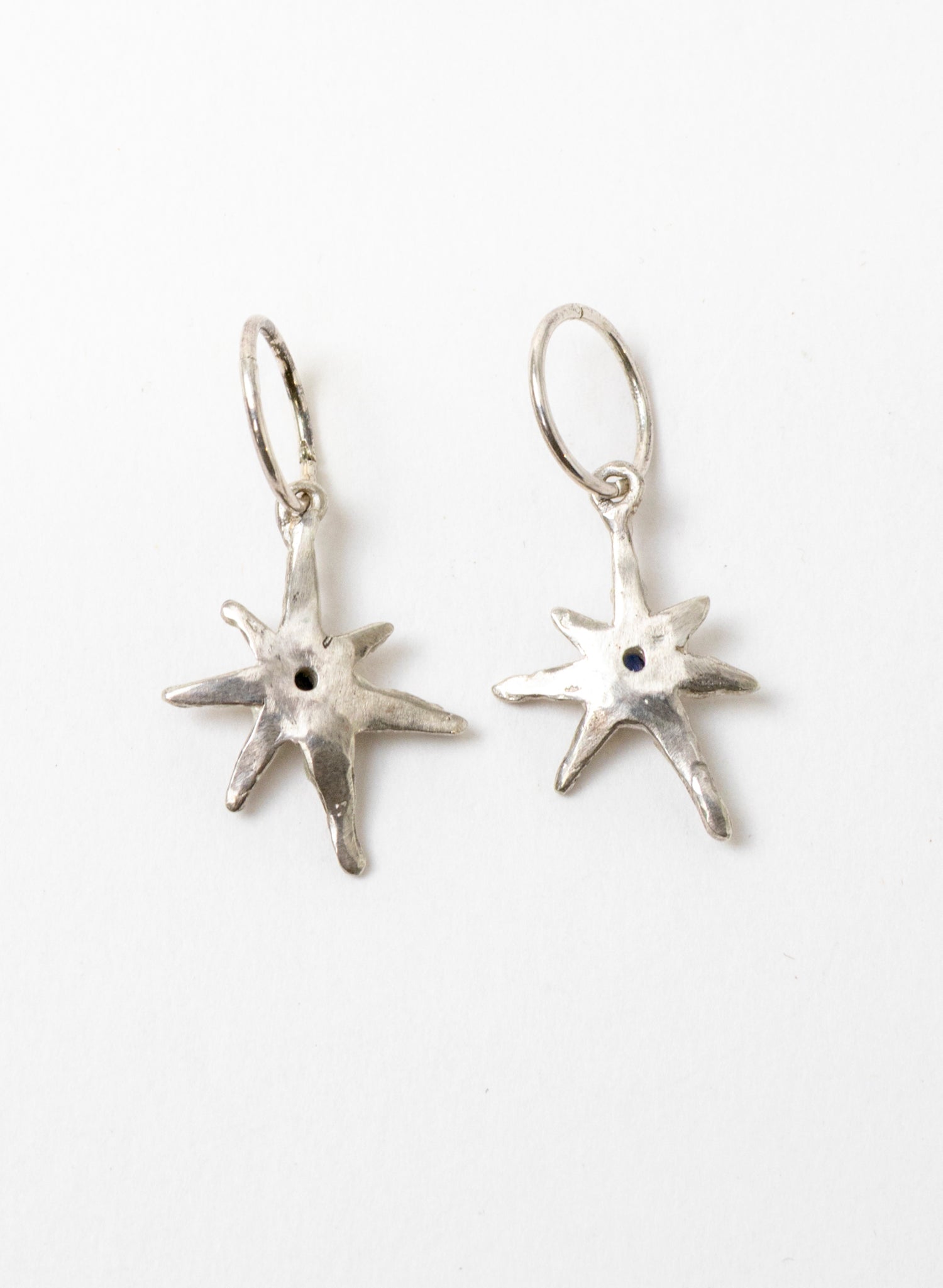 Faerie Star Charm Earrings - Sterling Silver