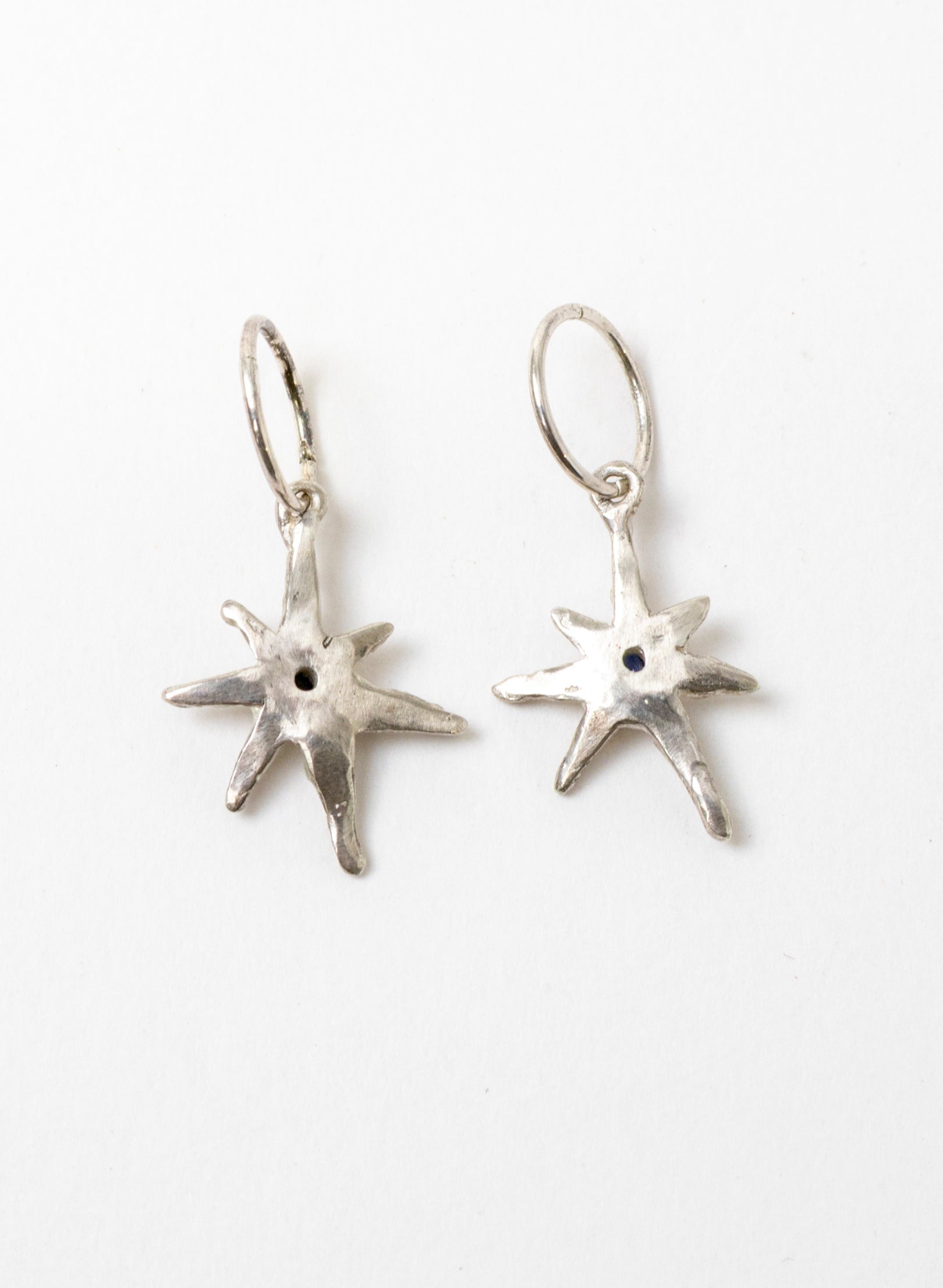 Faerie Star Charm Earrings - Sterling Silver