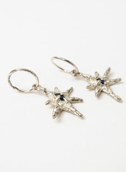 Faerie Star Charm Earrings - Sterling Silver