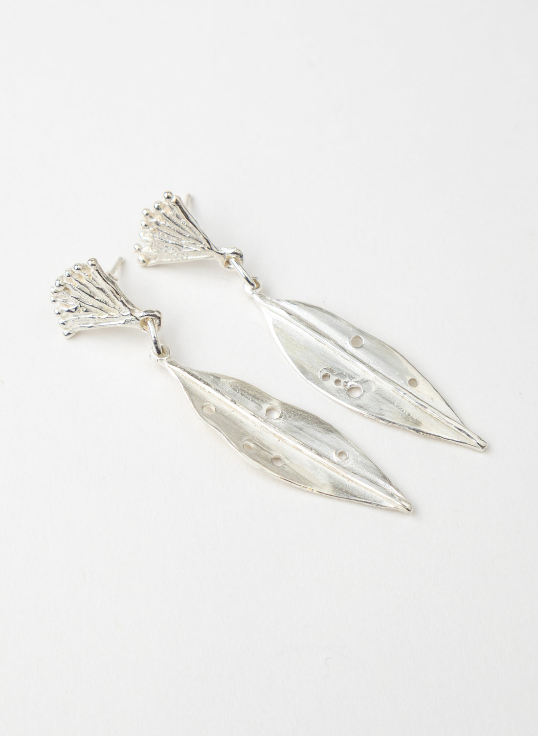 Pohutukawa Leaf and Flower Earrings