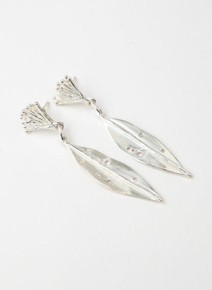 Pohutukawa Leaf and Flower Earrings
