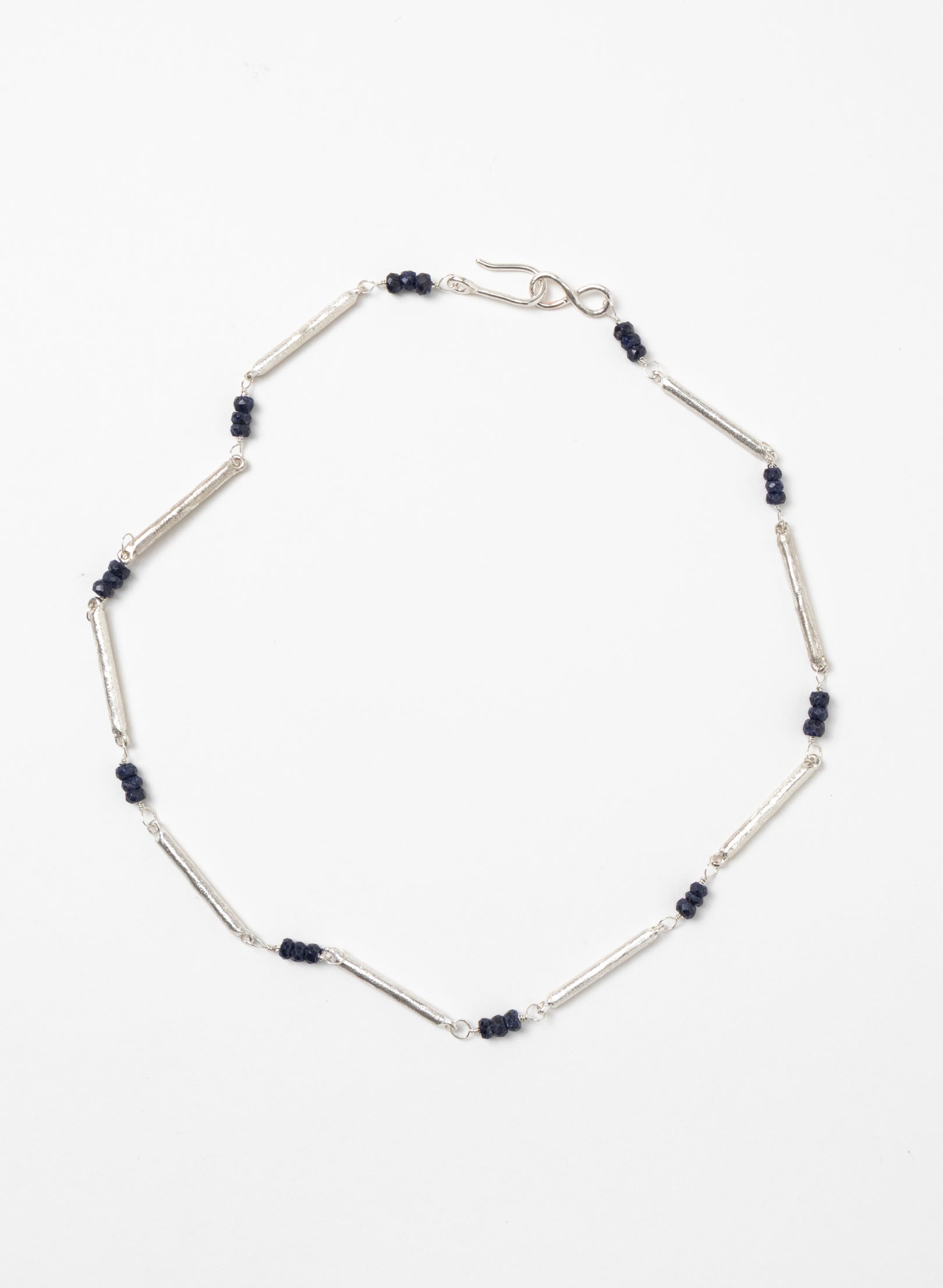Sapphire Line Chain Necklace
