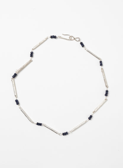 Sapphire Line Chain Necklace