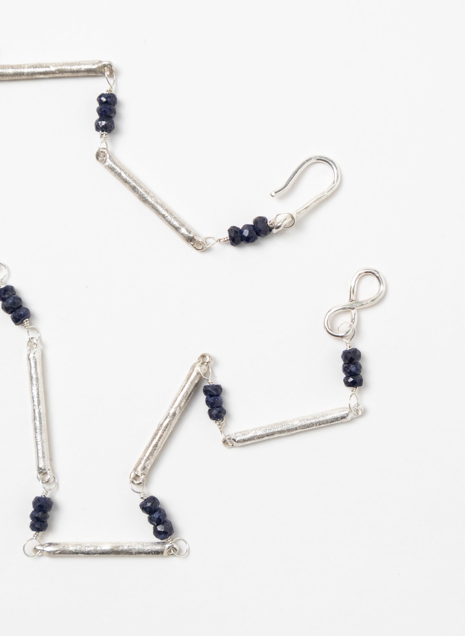 Sapphire Line Chain Necklace