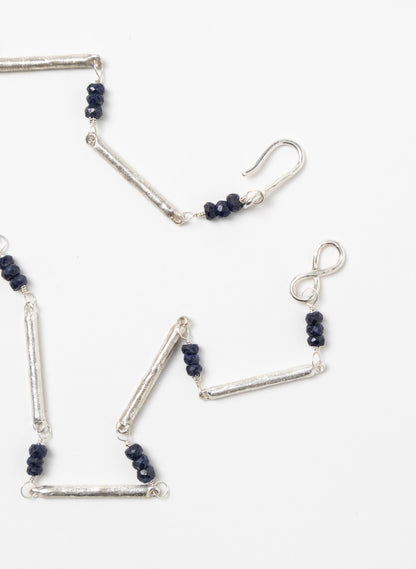 Sapphire Line Chain Necklace