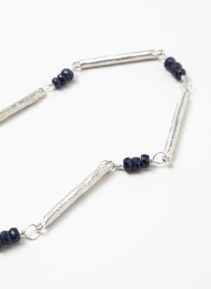 Sapphire Line Chain Necklace